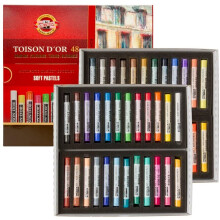 KOH-I-NOOR TOISON D'OR 8516 Artist's Soft Pastels in Cardboard Packaging (Pack of 48)