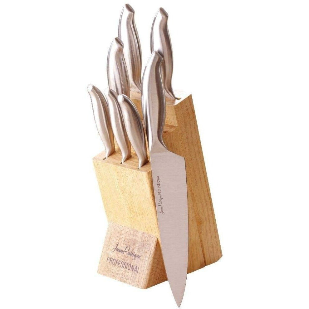 Jean Patrique 7 Piece Knife Set with Wooden Block