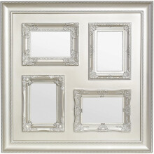 Premier Housewares Vintage Multi-Photo Frame for 4 Photos, Gold