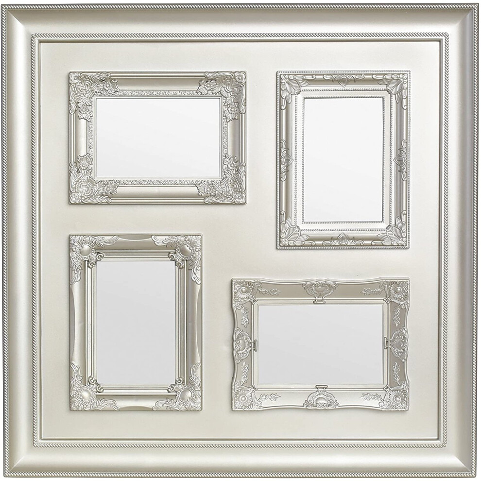 Premier Housewares Vintage Multi-Photo Frame For 4 Photos, Gold