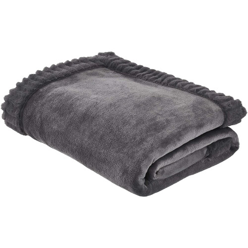 Catherine Lansfield Catherine Lansfield Throw, Polyester, Charcoal, Throw-150x200cm