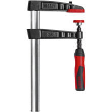 Bessey TG25-2K Screw clamp TG-2K 9.84in/4.72in of cast-Iron, Black/Red/Silver, 250mm