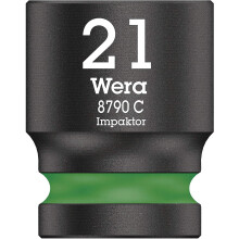 Wera 05004578001 8790 C Impaktor Impact Socket, Green, 21.0 mm