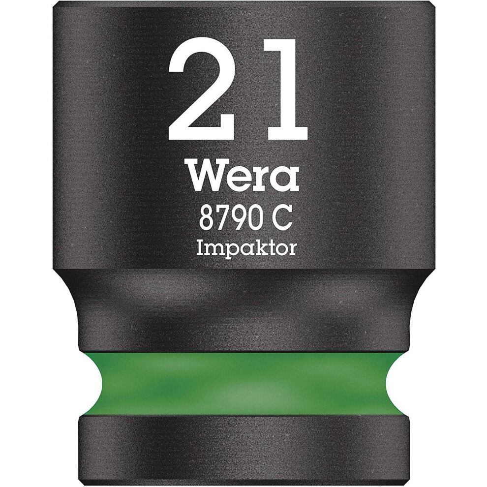 Wera 05004578001 8790 C Impaktor Impact Socket, 21.0 Mm Green