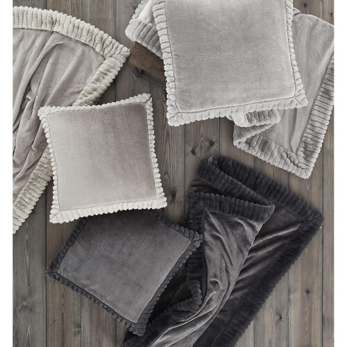 Catherine Lansfield Catherine Lansfield Throw, Polyester, Charcoal, Throw-150x200cm 1