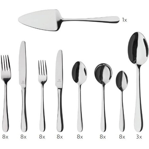Windsor Boxed Cutlery Set, Mirror, 60-Piece 2