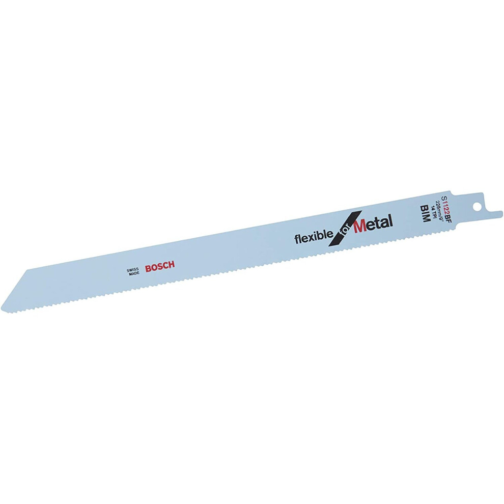 Bosch 2608657552 1122BF Saber Saw Blade, 24.1cm x 4.8cm x 2.2cm, Blue, Pack of 25