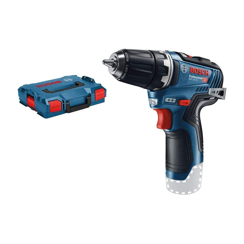 Bosch Professional 12V System GSR 12V-35 Cordless Drill/Driver (Without Rechargeable Battery and Charger, in L-BoxX)