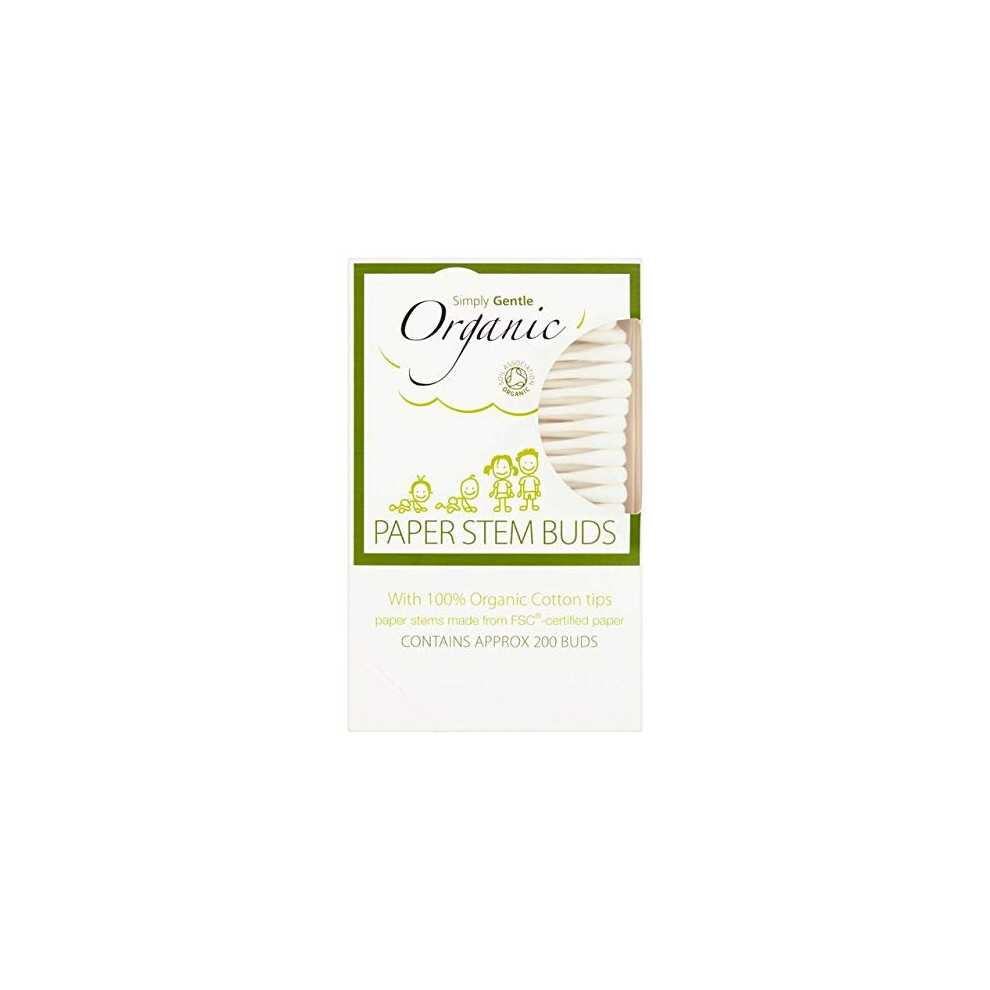 Simply Gentle 6 Packs Of Organic Cotton Buds - (6 * 200 Buds) By
