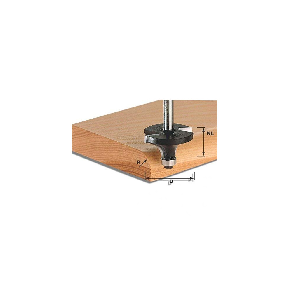 Festool 491009 Roundover Bit With 2 Bearing Hw 16.7 Mm