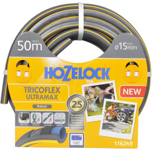 Hozelock Tricoflex Ultramax Hose, Grey, 15 mm x 50 m