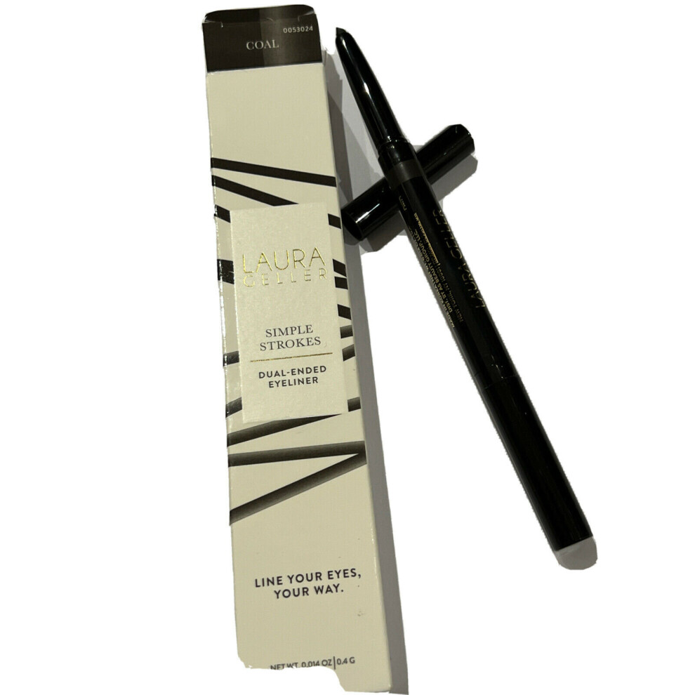 LAURA  GELLER DOUBLE ENDED EYELINER- SHADE - COAL