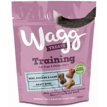 Wagg 2 x Training Treats for Dogs with Chicken, Beef and Lamb 125g, Pack of 4
