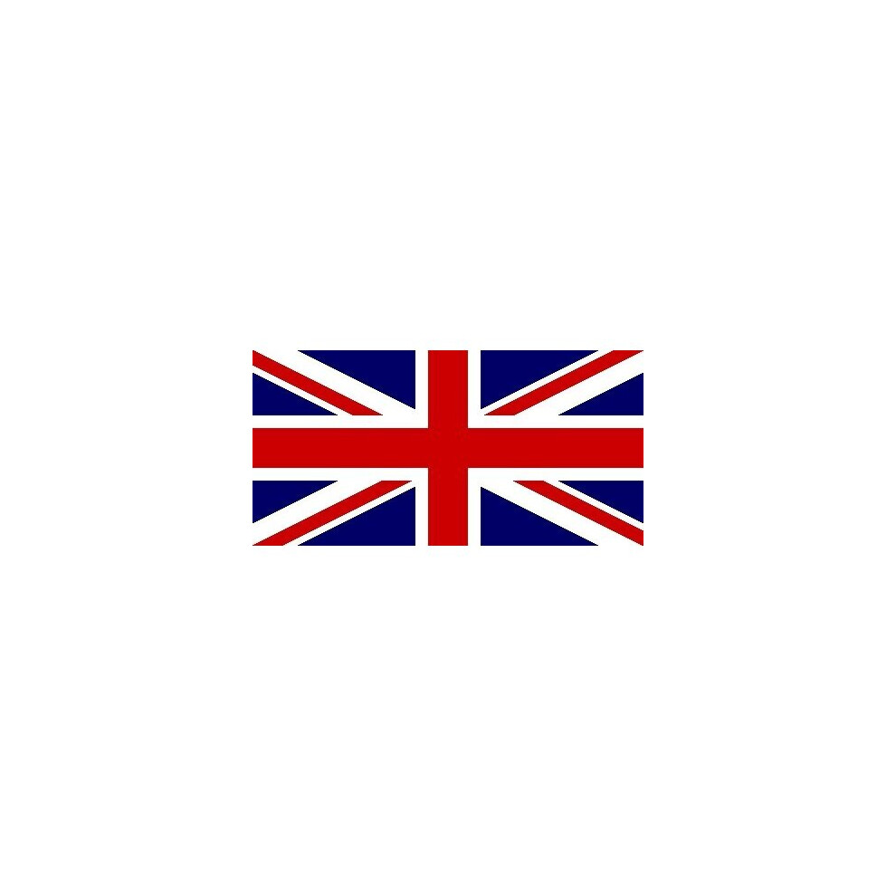 Top Brand Union Jack Flag 8X5 Ft - Large 100% Polyester, Double-Stitched Hem, Reinforced Edge, Eyelets, Bold Screen-Printed Colors, Indoor/Outdoor Use