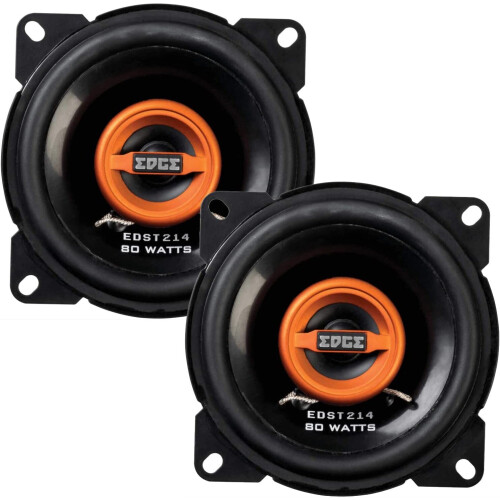 EDGE Audio EDST214-E6 4” Co-axial speaker - 40/80 W (RMS/MAX), Black