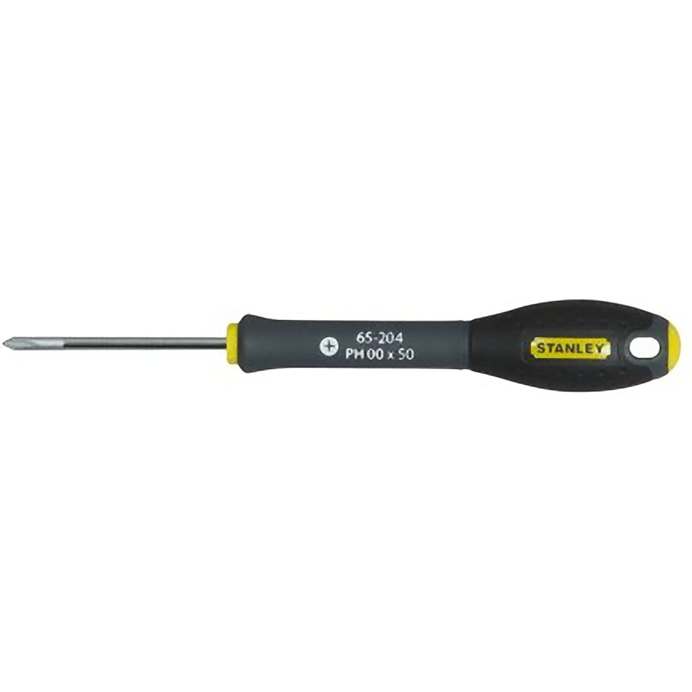 Stanley 0-65-204 Fat Max Screwdriver Phillips Ph00X50Mm-Black And Yellow