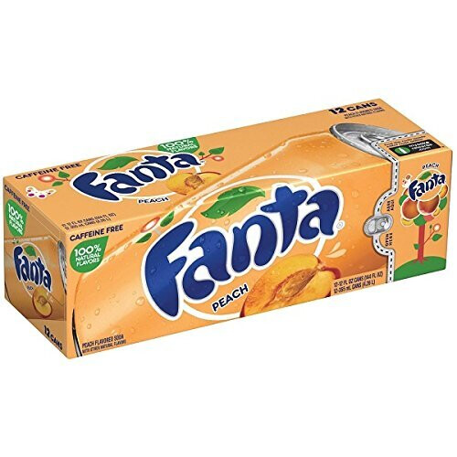 Fanta Fanta Peach Soda 355 ml Pack of 12