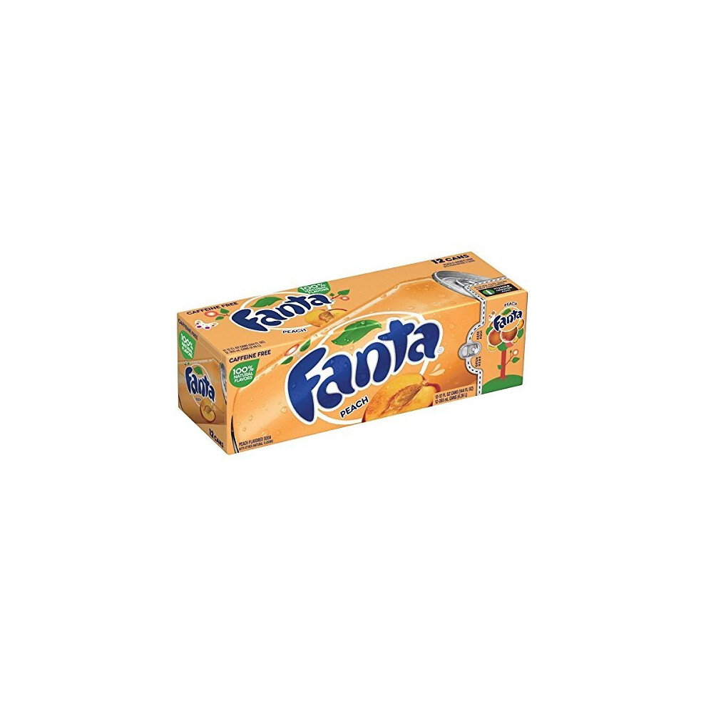 Fanta Peach Soda 355 ml Pack of 12