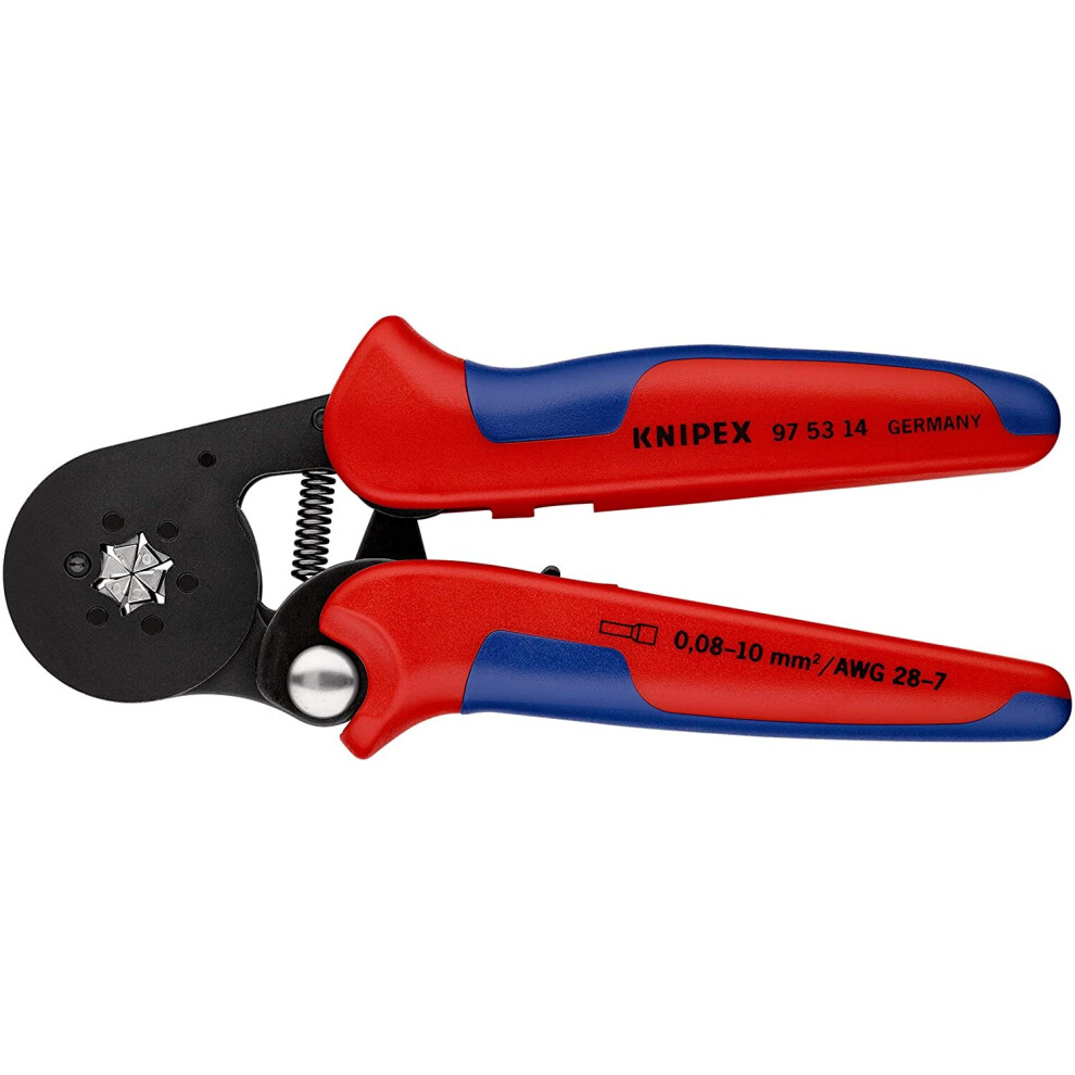 KNIPEX Self-Adjusting Crimping Pliers for wire ferrules with lateral access (180 mm) 97 53 14