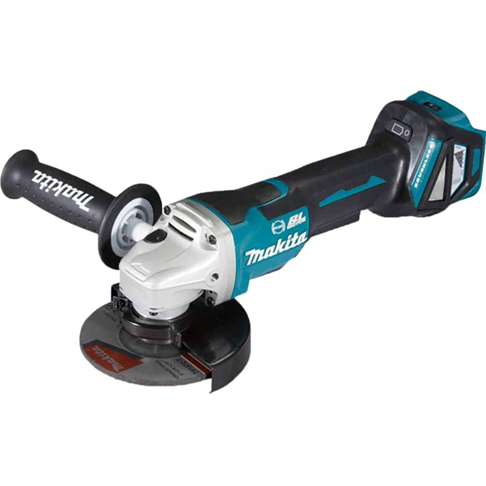 Makita DGA517Z Angle Grinder, 18 V, Blue, 125 mm