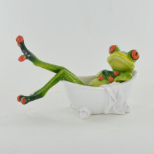 Comical Frog Collection Ornament | Bath Time