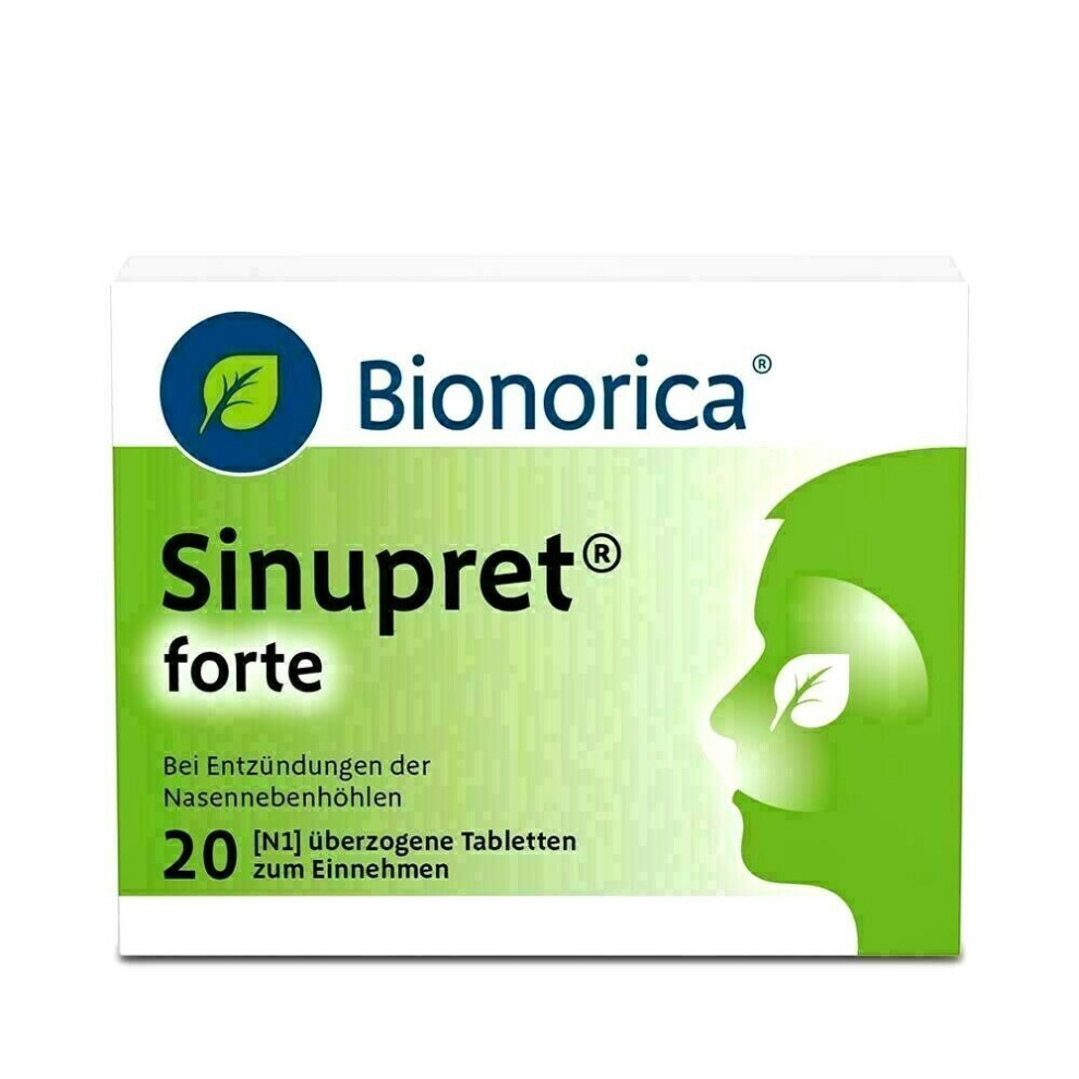 Bionorica Sinupret Forte 20 Tabs Nasal Sinus Congestation