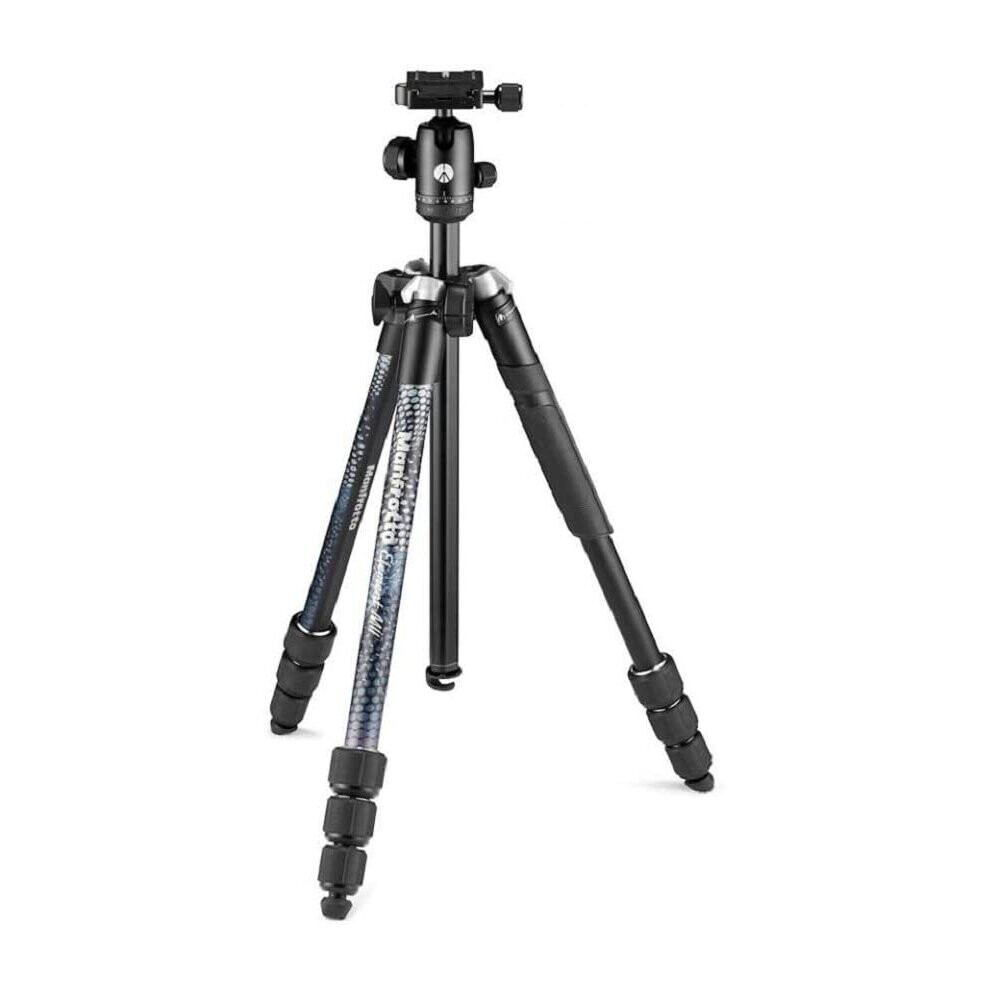 Manfrotto Element MII Camera Tripod, Travel Tripod in Aluminium with Ball Head and Carrying Bag, for Compact Cameras, CSC, DSLR, Photography