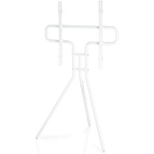 TV-Ständer Staffelei-Design Weiß bis 75"