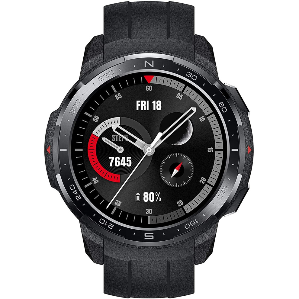 Honor Watch GS Pro, 25 Days Battery, GPS Outdoor Navigation with Route Back, Weather Alerts, Multi-Skiing Modes, 24/7 Heart Rate Monitoring, 500 Songs
