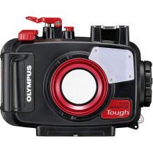 Estojo de câmera em policarbonato à prova d'água para OLYMPUS PT-059 - Preto/Transparente