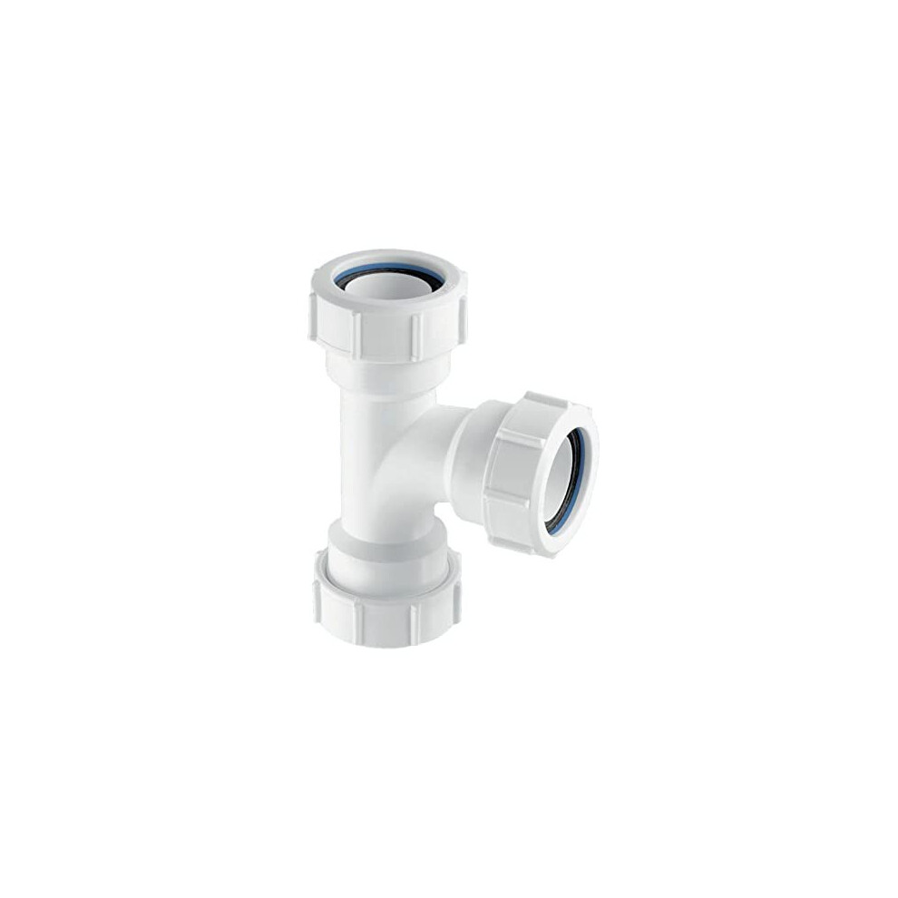 Mcalpine V1m 11/2 Inch Multifit Swept Tee, White 5036484005571