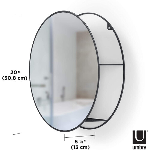 Umbra Umbra Mirror, Black, 1
