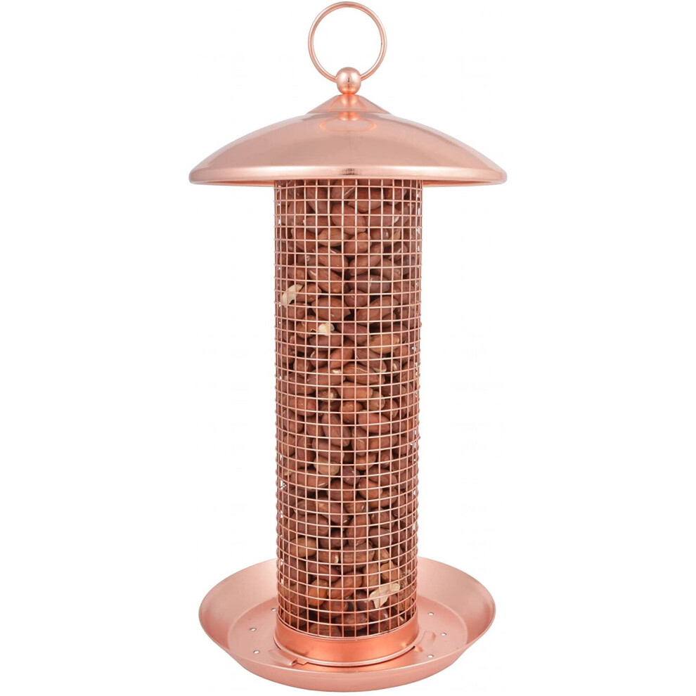 Fallen Fruits Ltd COPPER FINISH NUT FEEDER Bird