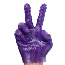 Versatile Purple Gloves Each Finger Separate Enthusiasm