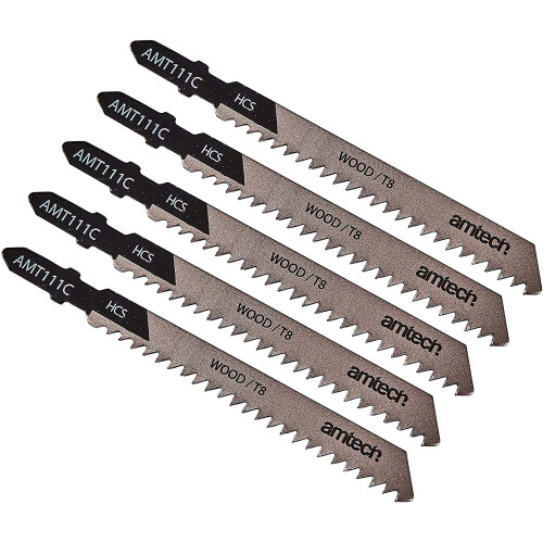Amtech M1600 Wood Jigsaw Blade Set, 5-Piece 1
