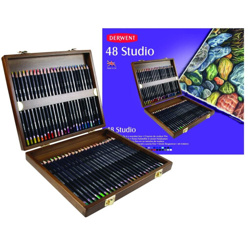Derwent Farbstifte - Derwent - Studio - Holzbox mit 48 - 4 Farben - Gemischt 1