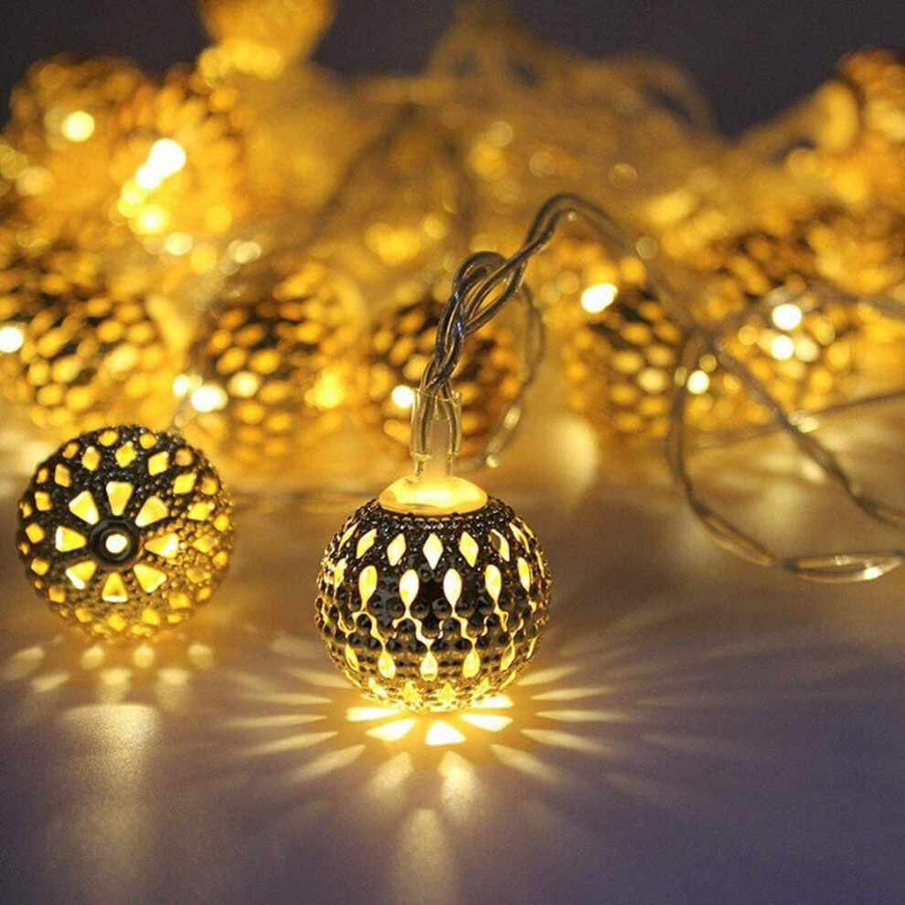BabyIn Christmas Moroccan Fairy Lights Festival Ambiance Lighting for Bedroom Living,Wedding,Christmas,Party,Home(2 M 20 LED)
