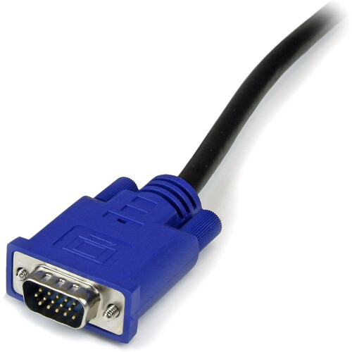 StarTech.com StarTech.com 10 ft Ultra Thin USB VGA 2-in-1 KVM Cable - VGA KVM Cable - USB KVM Cable - KVM Switch Cable (SVECONUS10) 2