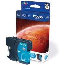 Brother LC-1100HYC Inkjet Cartridge, Cyan, Single Pack, High Yield, Includes 1 x Inkjet Cartridge, Brother Genuine Supplies