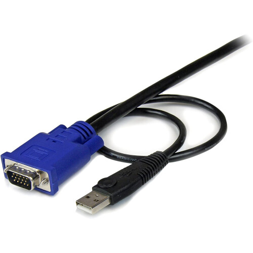 StarTech.com StarTech.com 10 ft Ultra Thin USB VGA 2-in-1 KVM Cable - VGA KVM Cable - USB KVM Cable - KVM Switch Cable (SVECONUS10) 1
