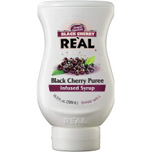 RE'AL Syrups Black Cherry Puree Infused Syrup, 500 ml, Great for Cocktails, Cooking and Deserts