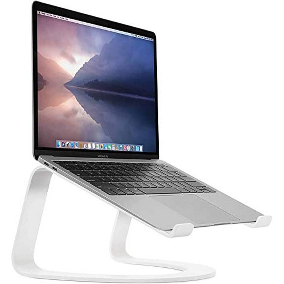Twelve South Curve For Macbooks And Laptops | Ergonomic Desktop Cooling Stand For Home Or Office, (Special Edition) White 811370022628