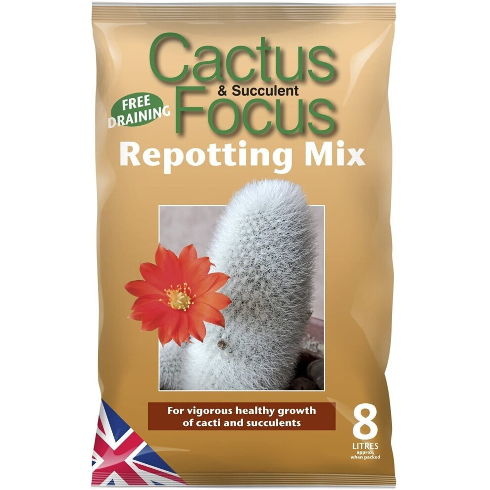 CACTUS Soil -CACTUS Focus Repotting mix 8 litre (1)