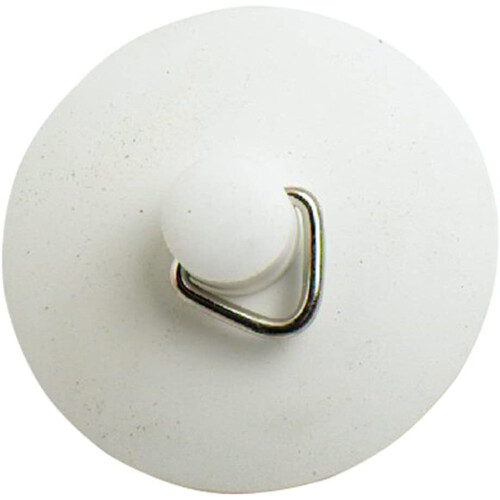 Merriway BH01908 Parking Self-Seating Universal Basin or Bath Plug, 57mm (2.1/4 inch) Diameter-White