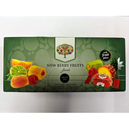 New Berry Fruits Jewels |Individually Wrapped Assorted Soft Centred Fruit Jellies|