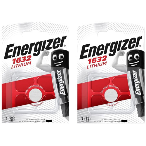 Energizer 2 x Energizer CR1632 3V Lithium Batteries