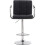 2X Modern Black PU Leather Chrome Base Adjustable Swivel Bar Stools UK 6