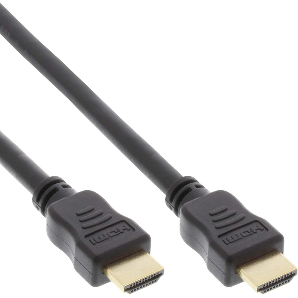 Inlineâ® Hdmi High Speed With Ethernet Cable, Premium, 4Â K2k, Male To Male 2Â M Black/Gold 4043718210824