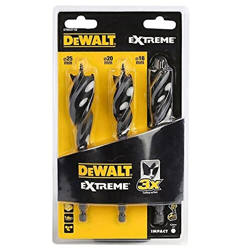 DeWalt DEWALT EXTREME Tri Flute Bit 3 Piece Set 152mm