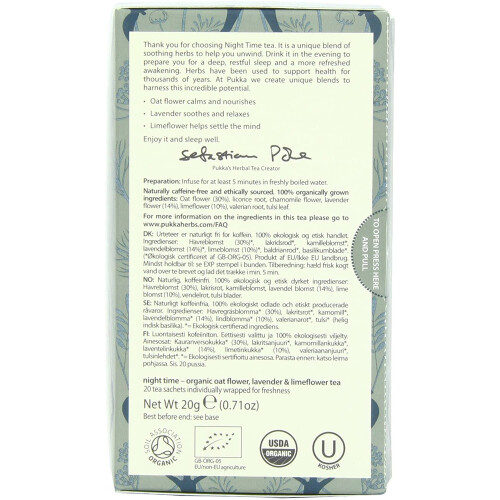 Pukka 3M Pukka Organic Teas, Night Time, 20 Count 1